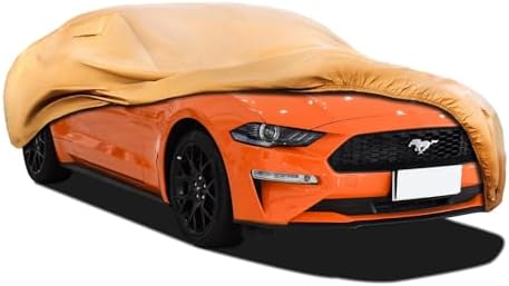 JURMON Heavy Duty Outdoor Car Cover Custom Fit for Ford Mustang, Windproof All Weather Waterproof Sun Rain UV Dust Snow Protection Outdoor Car Covers