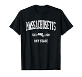 Massachusetts T-Shirt Vintage...image