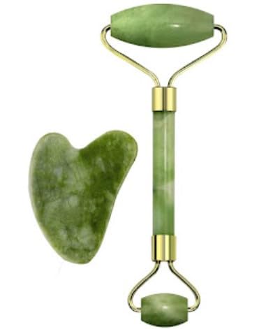 Face Massage Roller wonderful face DHANIT 100% natural himalayan tool Face Massager & Face Roller for Women |massagers, skin treatment, health and personal care, beauty and grooming (Green)