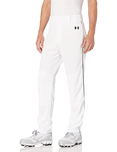 Under Armour Men's UA Utility Relaxed Piped Baseball Pants SM White