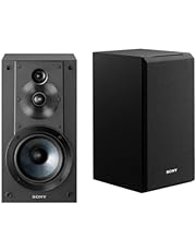 Sony SSCS5 3 Way 3 Driver Bookshelf Speaker System (Black)