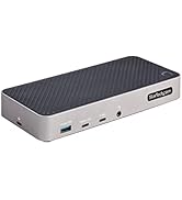 StarTech.com HDMI/DP Triple 4k USB C Dock - 5X USB Hub - GbE - 100W PD - Universal Multi Monitor ...