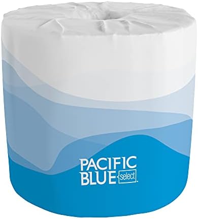 PACIFIC BLUE SELECT® STANDARD ROLL EMBOSSED 2-PLY TOILET PAPER BY GP PRO (GEORGIA-PACIFIC), 80 ROLLS PER CASE