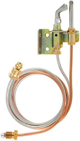 ETERMETA Water Heater Pilot Assembly for Tubing Lp Propane Gas, Universal Pilot Assembly for 24-inch Gas Furnaces Boilers Water Heater Replacement Parts, Includes Pilot Thermocouple and Tubing