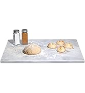 Homeries Marble and Cutting Pastry Board (12 x 16 Inches) - Marble Serving Tray for Cheese, Pastr...