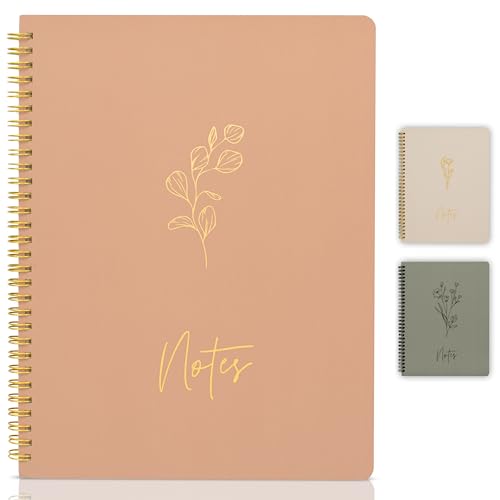 Aesthetic Spiral Notebook Journal For Women - Cute Modern Pink