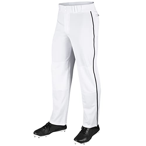 Champro Boys Straight Leg Open Bottom Youth White Baseball Pants