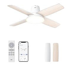 Dreo Ceiling Fans with Lights, 12 Speeds & 3 Fan Modes, Quiet DC Motor, Low Profile Easy to Install, Flush Mount Smart Ceil…