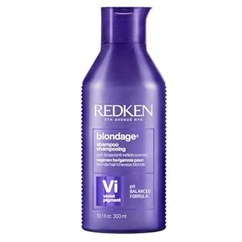 Redken Blondage Color Depositing Purple Shampoo | Neutralizes Brassy Tones In Blonde Hair | With Salicylic Acid | Cool and Ash Blonde Toning Shampoo | For Blonde, Bleached or Highlighted Hair