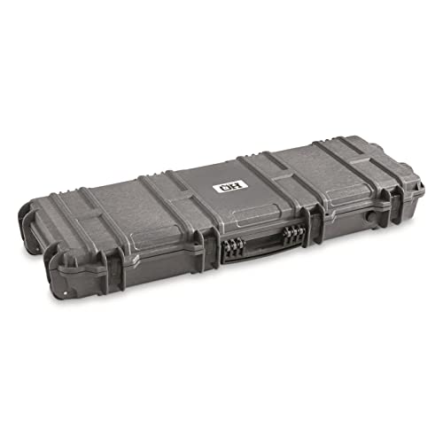 HQ ISSUE Tactical Rifle Case Hard with Foam, Gun Cases for Rifles TSA Approved Gray