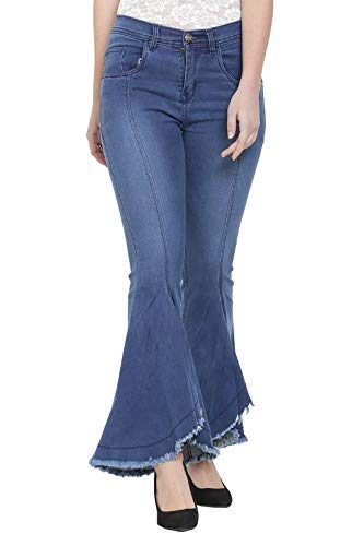 Resbo Denim Stretchable Flared Jeans Colour-Azure size-32 (D-11422)