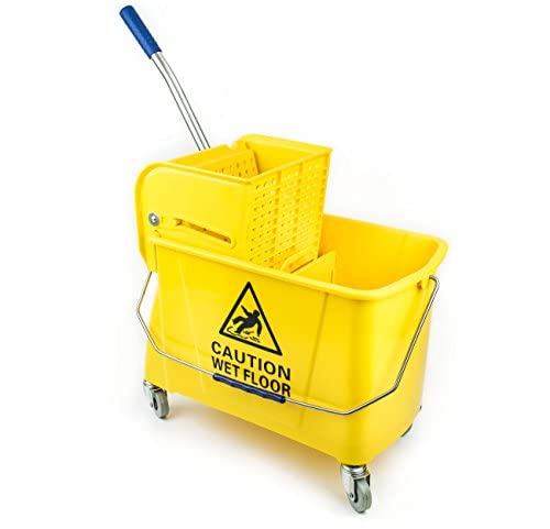 RK Safety RKMB Commercial Mop Bucket Combo-24QT -Yellow