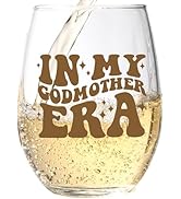 In My Godmother Era Wine Glass - Godmother Proposal Gift for Women - Will You Be My Godmother Gif...