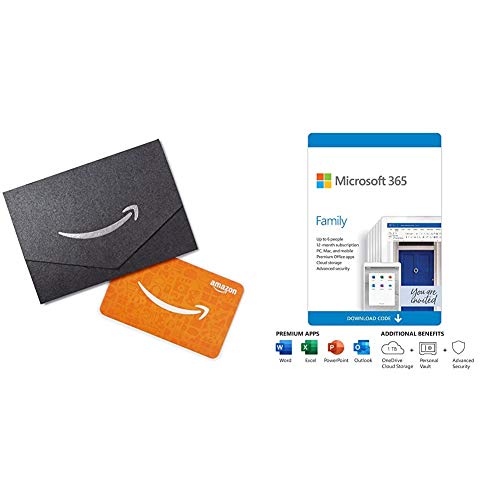 Microsoft 365 Family 12-month subscription with Auto-Renewal + $50 Amazon Gift Card