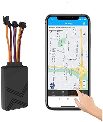 4G Wired Car GPS Tracker for Vehicles with One Month Subscription Real-Time Hardwired Car Tracking Device Hidden for Trailer Truck Motorcycle Fleet Location Locator with Ignition Kill Switch