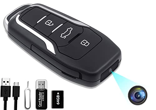 ClODGDGO 64GB Spy Camera Car Key,360 Minutes Battery Life Mini,