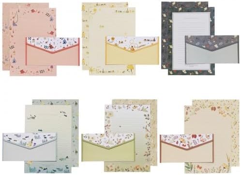 Writing Paper and Envelopes Set, 54 Pcs A5 Floral Animal Writing Paper ...