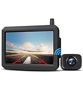 AUTO-VOX W7 Wireless Reversing Camera Kit, 5" HD Monitor Reverse Camera with Digital Stable Signa...