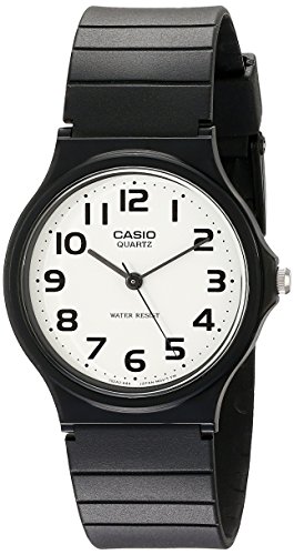 Casio Men's Classic Quartz Watch with Resin Strap, Black, 20 (Model: EAW-MQ-24-7B2)