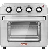 VEVOR 7-IN-1 Air Fryer Toaster Oven, 18L Convection Oven, 1800W Stainless Steel Toaster Ovens Cou...