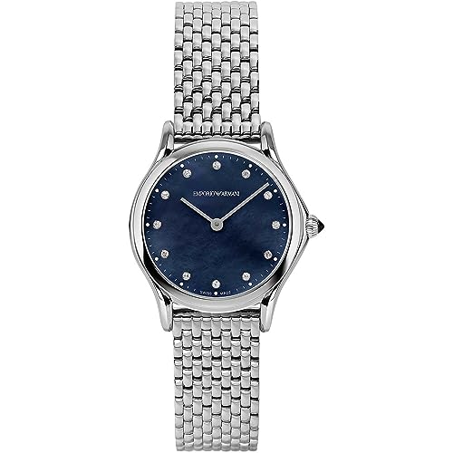 Emporio Armani Swiss Orologio da donna, movimento a due lancette, cass...