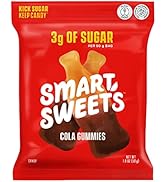 Smart Sweets Cola Gummies, Candy with Low Sugar (3g), Low Calorie (100), No Artificial Sweeteners...