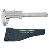 Accurate Vernier Caliper for Jewelers and Engineers - Compact Stainless Steel 0-50mm Measuring Tool...