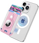 SOFTGAS Magnetic Card Wallet Holder with Airtag for Apple Magsafe for iPhone 15 Pro Max/15 Plus/1...