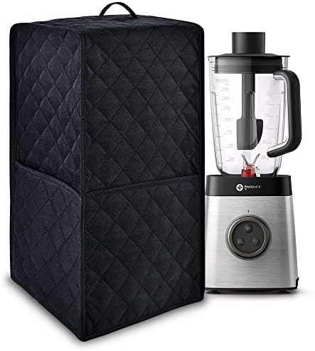 Kitchen Blender Dust Cover,Blender Covers Compatible with Ninja Foodi Blender,Blender Covers For kitchen Appliance Covers,Blender Cover with Accessory Pocket. (Black)