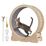 VEVOR Cat Exercise Wheel for Indoor Cats, 35.8 inch Cat Treadmill Wheel Exerciser, Cat Running Wheel for Cat's Weight Loss and Health