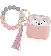 Filoto Compatible with AirPods 4 Case - Soft Silicone Cover with Bracelet Lanyard and Keychain, S...