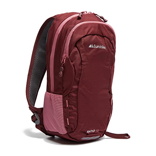 Eurohike Ratio 10 Litre Daypack with Ventilated Back Panel, 10L Daysack, Backpack, Rucksack, Bag for Men Women & Kids, Small, Lightweight, Adjustable, School, Commuting, Hiking, Sports (Purple)