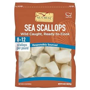 Sea Best 8/12 Colossal Scallops, 16 Ounce