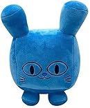 MUMMUG Titanic Balloon Cat Collection Plush Figures,Cartoon Stuffed Cat Pet Simulator X Toys (Blue)