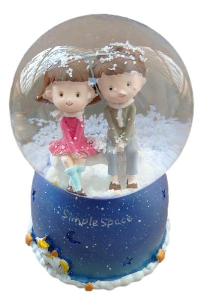 The Gift Factory Snow Flakes Crystal Ball Best Gift for Couple