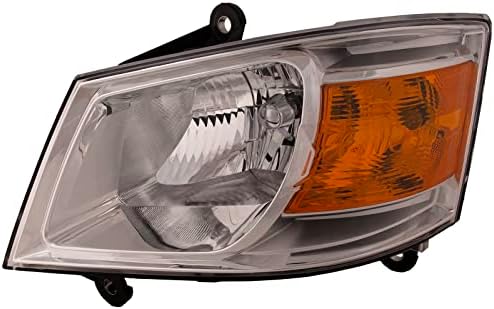 HEADLIGHTSDEPOT Headlight Compatible With 08-10 Dodge Grand Caravan Left Driver Side Halogen Headlamp