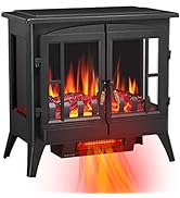 Antratic Star 3D Infrared Electric Fireplace Stove, Freestanding Fireplace Heater Adjustable Brig...