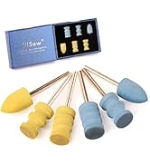 Hisew Leather Edge Burnishing Bits – Fine Precision Sanding Set (600 & 1000 Grits) for Soft Leath...