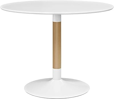 Modway Whirl 40" Contemporary Modern Round Kitchen and Dining Table in White