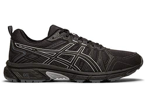 ASICS Men's Gel-Venture 7 Running Shoes, 9.5M, Black/Sheet Rock