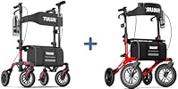 TULUR All-Terrain Rollator Walker with Non-Pneumatic