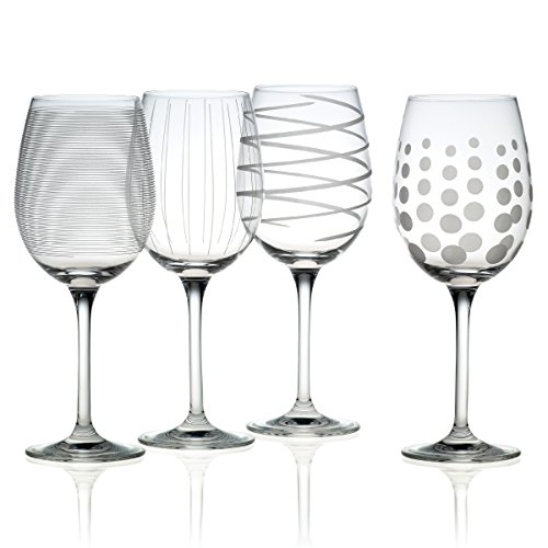 Mikasa Cheers White Wine Glasses Clear Set of 4 - SW910-403