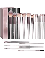 BS-MALL Makeup Brush Set 18 Pcs Premium Synthetic Foundation Powder Concealers Eye shadows Blush Makeup Brushes with black case