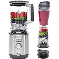  GE 64-oz. 5-Speed Stainless Steel Blender with 2 Personal Blender Cups