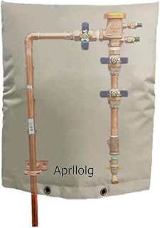 Aprllolg Backflow Insulated Cover, 16"W x 20"H Outdoor Pipe Covers Winter Freeze Protection, Insulation Cover Pouch for Wa...