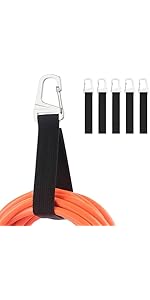 Cable Matters 5-Pack Heavy Duty Extension Cord Organizer Straps with Metal Buckle, 50 lbs Load Ca...