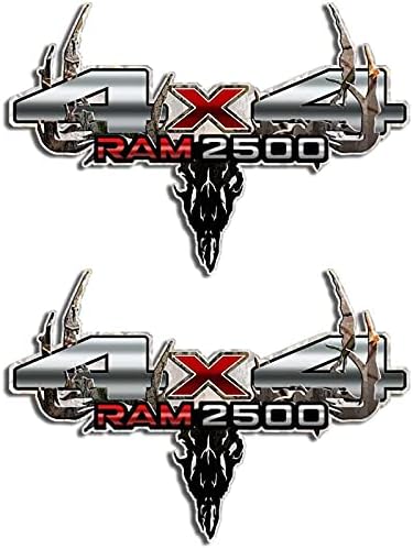 4x4 Truck Camouflage Ram Skull Decal Archery Diesel Sticker