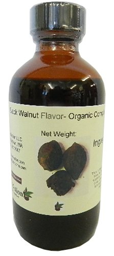 OliveNation Premium Black Walnut Flavoring Extract, Natural Flavor Dried Hull Extract for Baking, Beverages, Supplements, Non-GMO, Gluten Free, Kosher, Vegan - 8 ounces