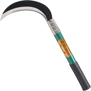 KEYI Weeding Sickle,Steel Grass Sickle,Manganese Steel Blade/Hardwood Handle Hand held Serrated Grass Hook Cutter - Great ...