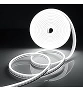 AIMENGTE 12V Neon Rope Lights, 16.4ft/5M Waterproof Silicone Sleeve LED Strip Lights with Dimmer ...